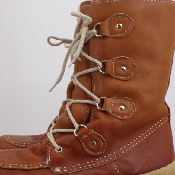 Vintage Glo-Warm Women's 11 Insulated Leather Winter Boots. Excellent Condition - Picture 5 of 12